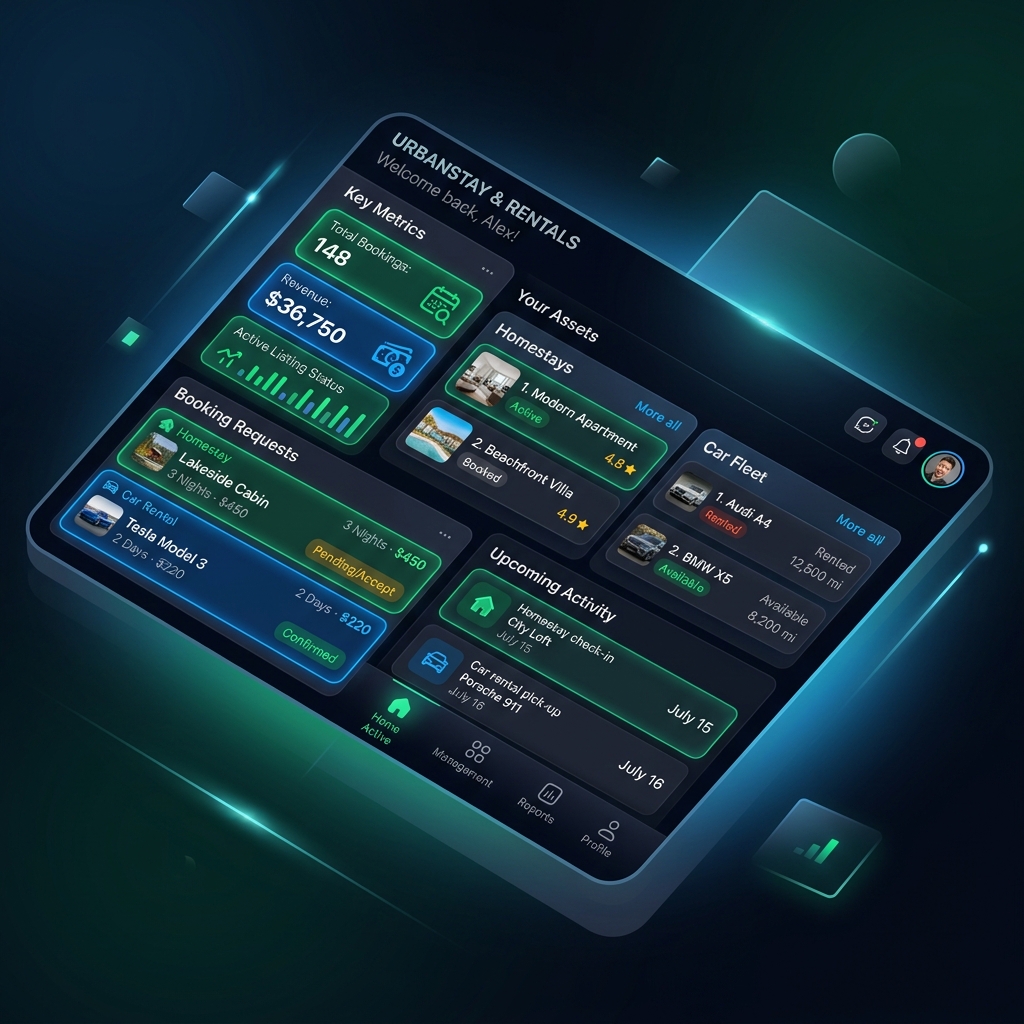 Dashboard Urus Booking App